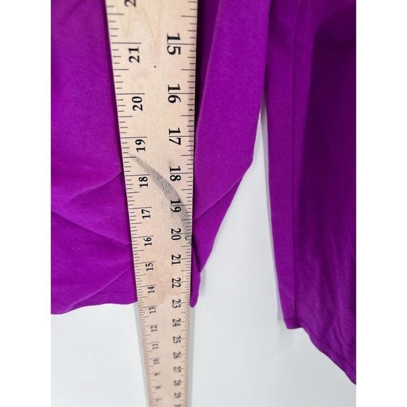 Fabletics Switchback Activewear Top Tie-Back Long Sleeve Purple Womens Small - Picture 5 of 5